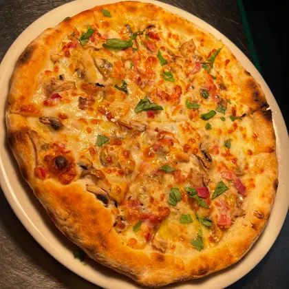 Vesuvio pizza at Mascalzone Altona